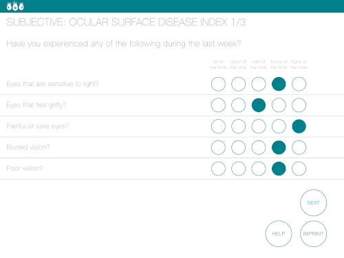 Android application Dry Eye Tool Box screenshort