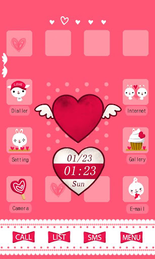 CUKI Theme Pink Heart