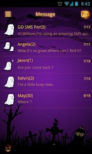 How to install GO SMS Halloween Fright Theme lastet apk for android