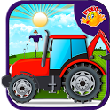 Farming Tractor - Kids 2D Game icon