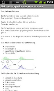 Android application Physiokomp. Elektrotherapie screenshot