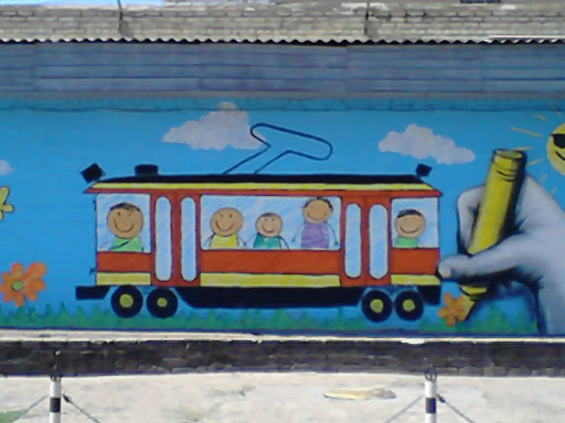 Рисунок Детский Трамвай