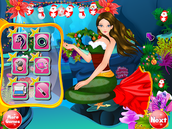 Mermaid christmas celebration poster 23