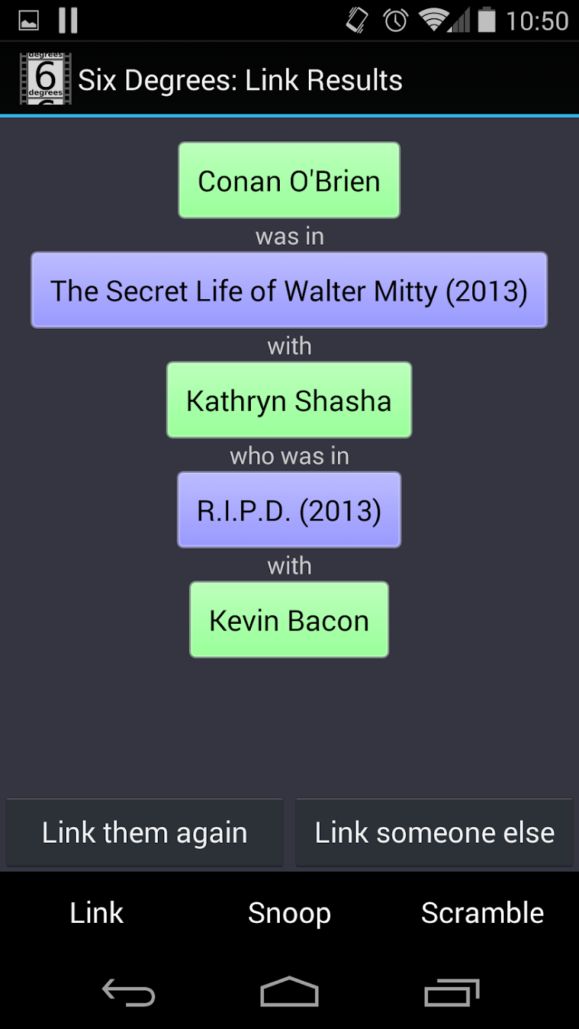 Six Degrees Screen 2
