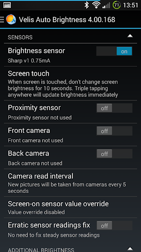 Velis Auto Brightness