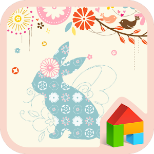 Flower rabbit Dodol Theme.apk 4.1