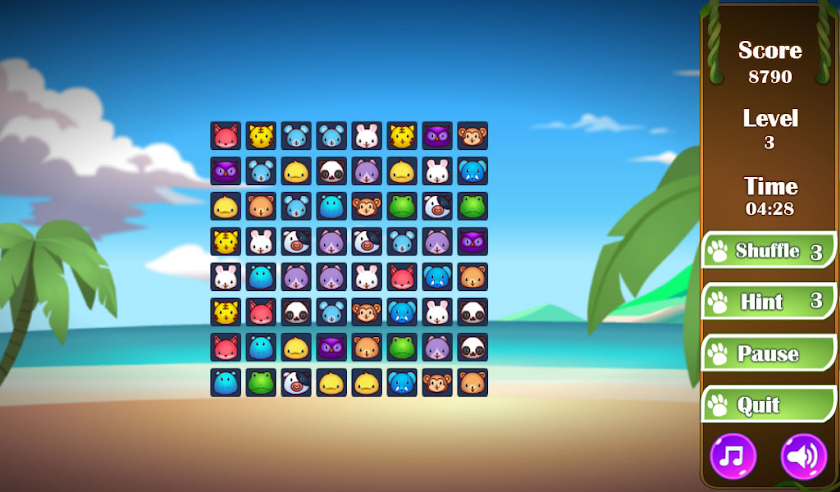 Animals Connect 3 Screen 3