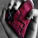 Red Heartbroken In Your Hand logo