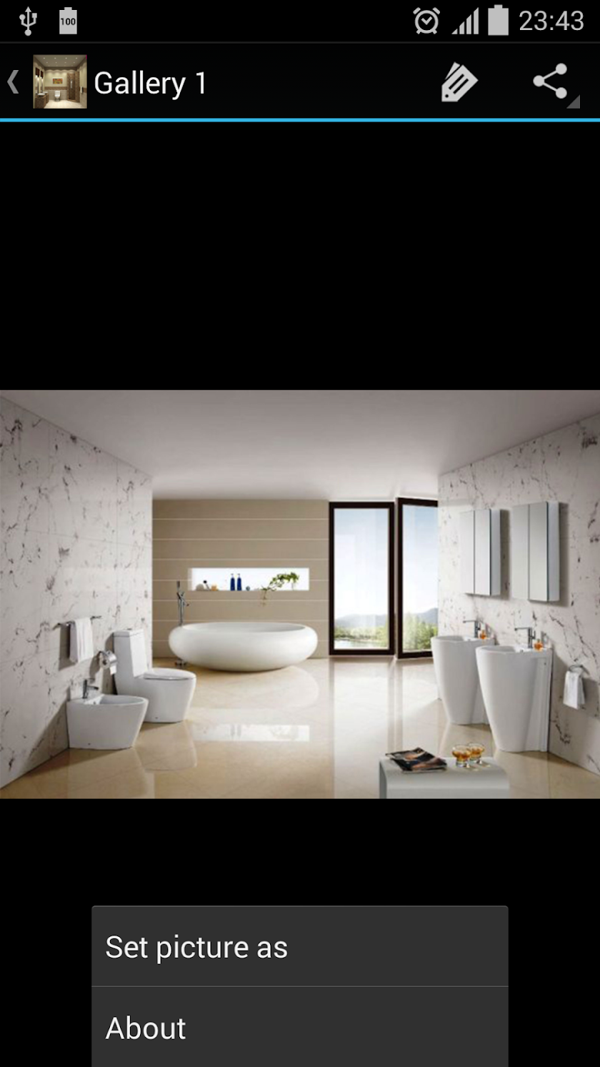Bathroom Decorating Screen 2