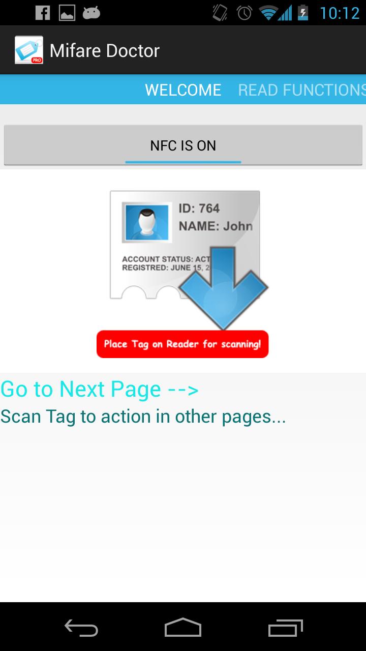 Android application Mifare Doctor [NFC] (Pro) screenshort
