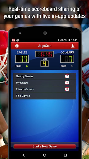 JogoCast Football Scoreboard