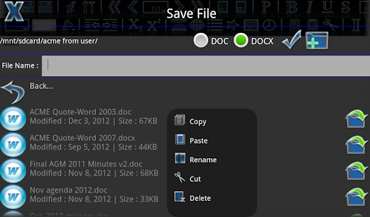 Android Office - screenshot thumbnail