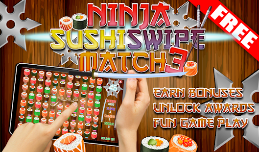 FREE Ninja Sushi Swipe Game Screenshots 4