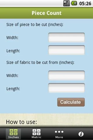    Quilting Calculators- screenshot  