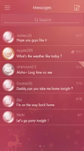 GO SMS PINK CHRISTMAS THEME(圖3)-速報App