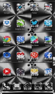 Next Launcher Theme Metalcraft - screenshot thumbnail