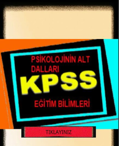 EĞTM BLMLR PSİKOLOJİ ALT DALLR