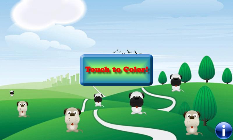 Android application Coloring Book: Dogs! screenshort
