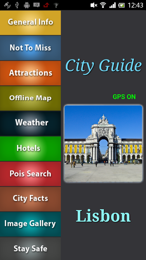 Android application Lisbon Offline Travel Guide screenshort