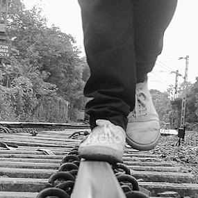 Walk Over..!! by Prithwish Mondal - Black & White Street & Candid