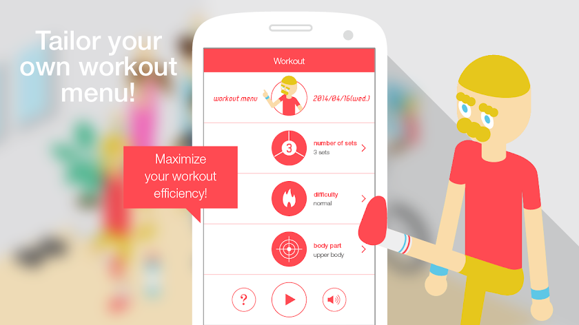 3 minute workout Screen 2