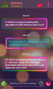 GO SMS PRO NEONLIGHT THEME(圖2)-速報App