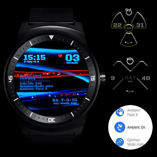 Android application X-Ray Watchface Bones &amp; Blood screenshort