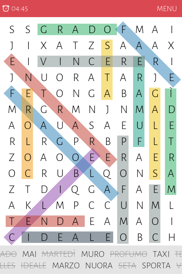 Android application Word Search screenshort