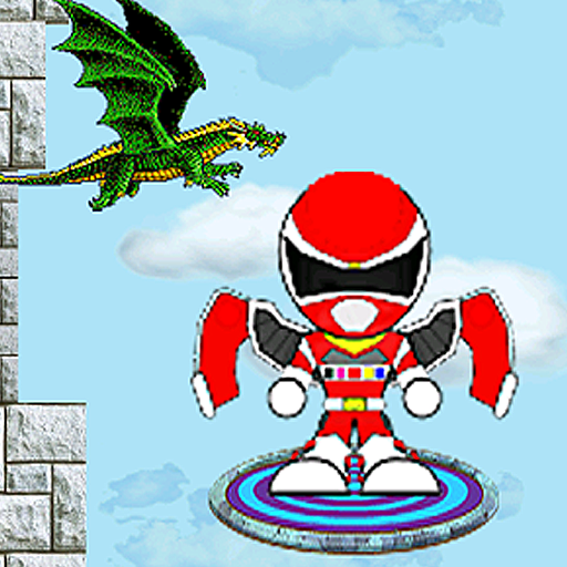 Flying red rangers jump game 動作 App LOGO-APP開箱王