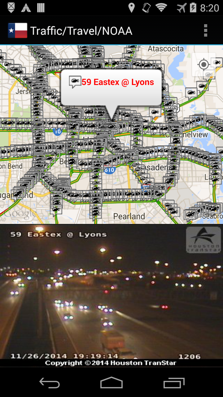 Houston Traffic Cameras Pro Screen 1