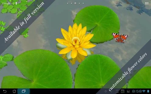 3D Lotus Pond Live Wallpaper Free(圖2)-速報App