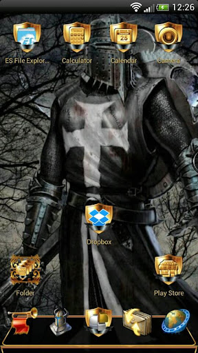 Next Launcher Knight Theme