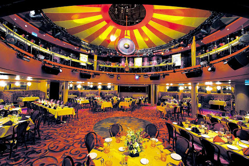 Guests will be entertained at the Cirque Dreams and Dinner Show at the Spiegel Tent, a big top-inspired restaurant on Norwegian Epic.