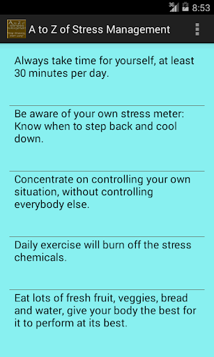 A to Z of Stress Management