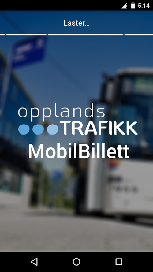 Android application Opplandstrafikk Billett screenshort
