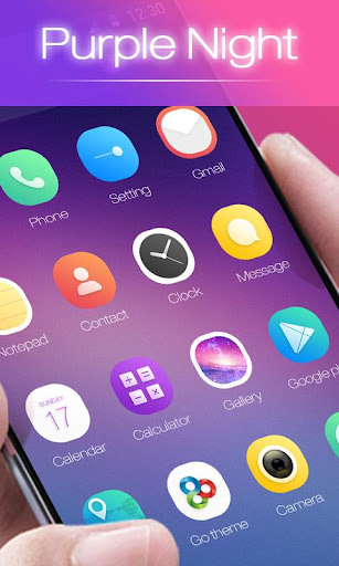 Purple Night GO Launcher Theme