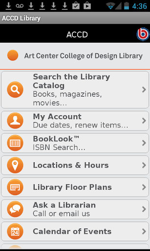 Art Center Library Mobile