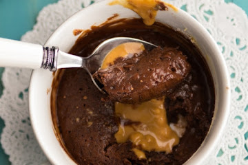Double Chocolate Peanut Butter Mug Cookie