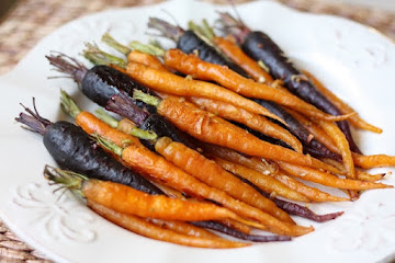 Roasted Carrots with Garlic and Onion