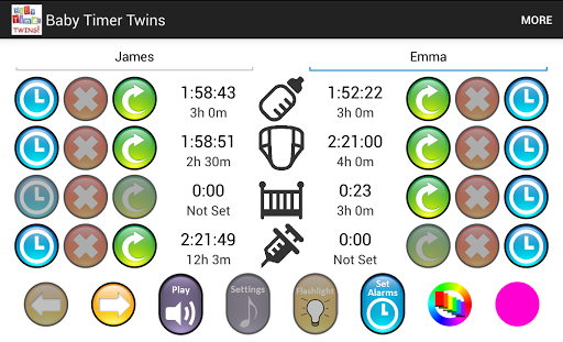 Newborn Baby Timer - TWINS