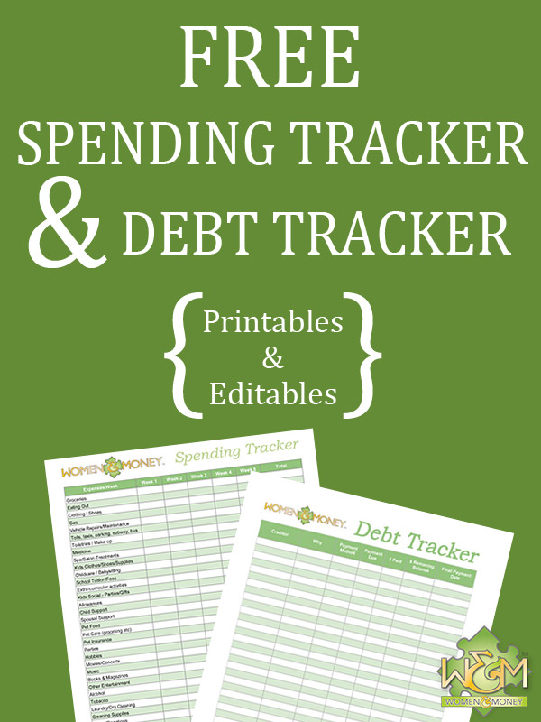 Free spending tracker and free debt tracker printable pdf and excel worksheet