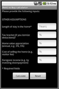 Rent vs Buy Calculator Screenshots 2