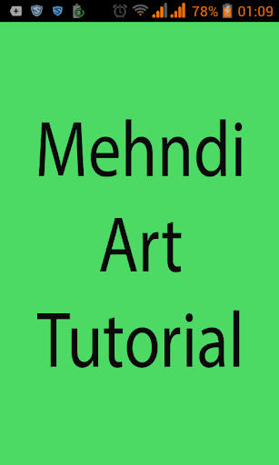 Mehndi Art Tutorial