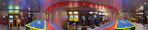 Jewel-of-the-Seas-Ocean-Arcade - Challenge a friend to air hockey or play one of the many arcade games in the Ocean Arcade aboard Jewel of the Seas.
