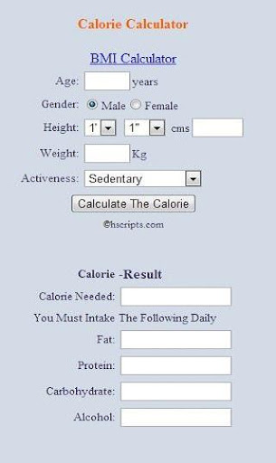 Fitness Calculator