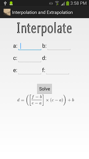 【免費生產應用App】Interpolation and Extrapolate-APP點子