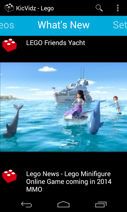 Android application KicVidz - Lego screenshort