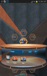 Next Launcher Leather 3D Theme - screenshot thumbnail