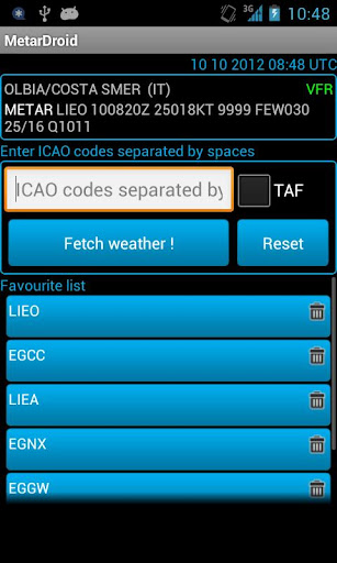 MetarDroid Metar -Taf