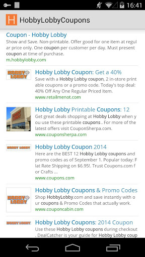Coupons for Hobby Lobby